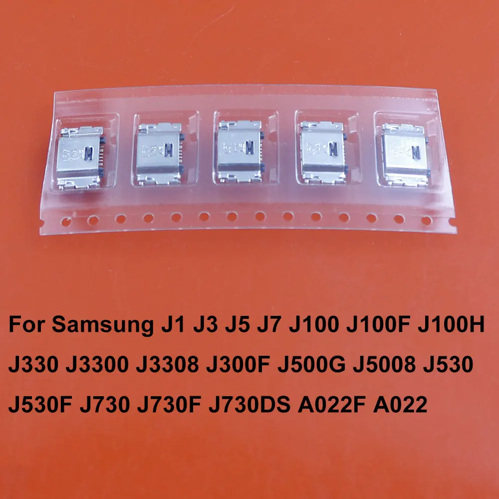 JCD 10-50PCS For Samsung J1 J100 J100F J5 J500G J5008 J3 J300 J300F Micro USB Charging Port Jack Socket Charger Connector Dock