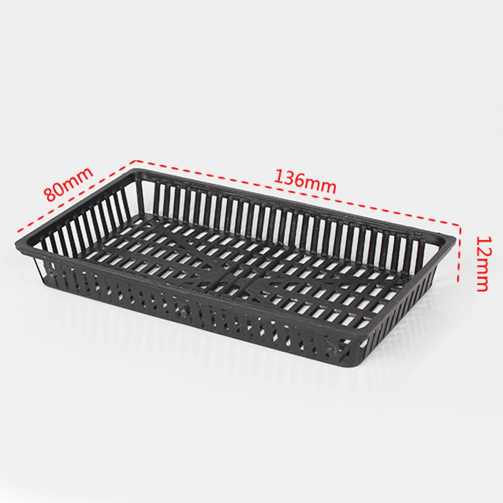 

10pcs Aquarium Planting Baskets Hydroponic Pots Water Grass Cultivate Pot Healthy Roots Drainage Garden Supplies Plastic Durable