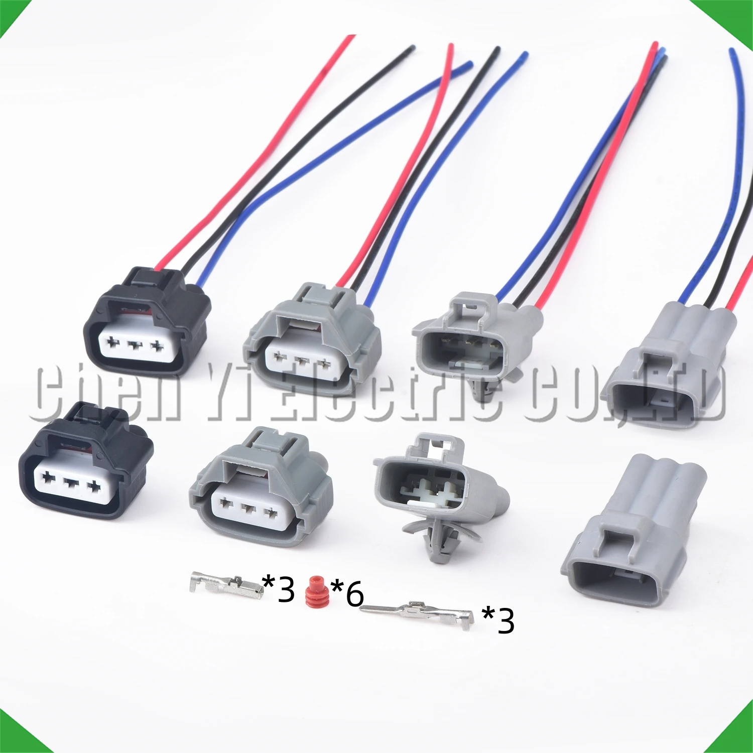 3 Pin Automotive Wiper Water Jet Turn Signal Headlight Bulb Lamp Wire harness plug Connector 6189-0193 90980-10981 90980-11020
