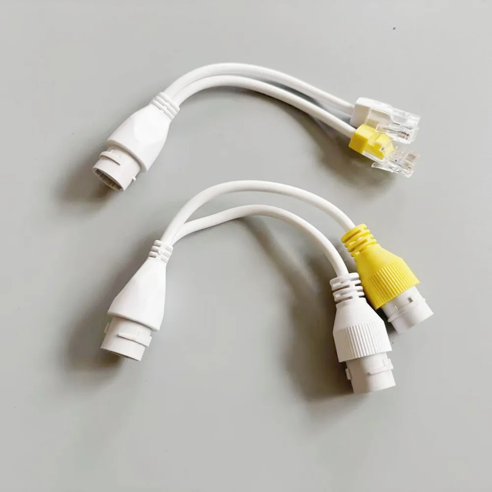 Ethernet Splitter Waterproof POE Combiner Splitter Adapter Run 2 IP Camera on 1 Network RJ45 Splitter Cable