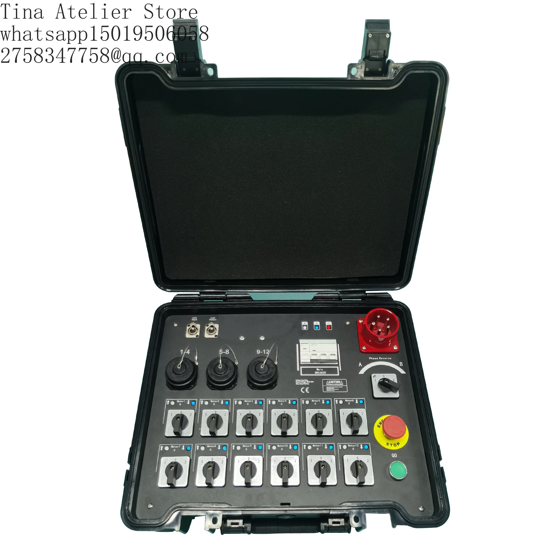 12 Channel=s Electric Hoist Controller with 19pin Socapex Output for Stage Truss System