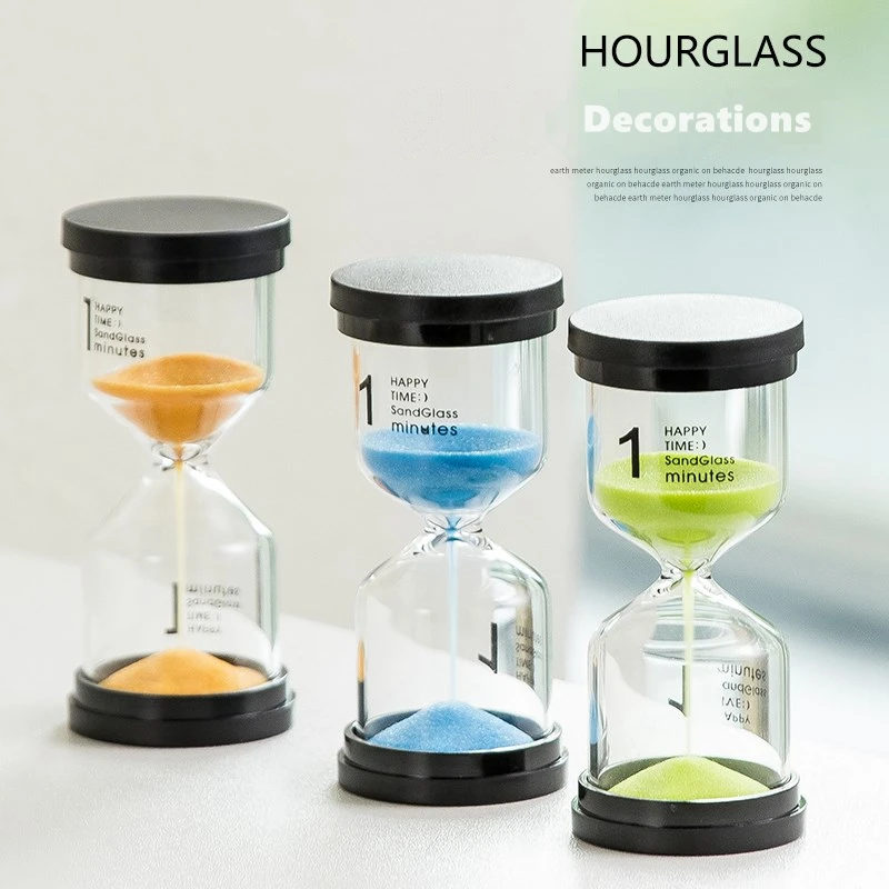 Creative 1 minute hourglass timer Sandglass glass ornaments home decoration crafts