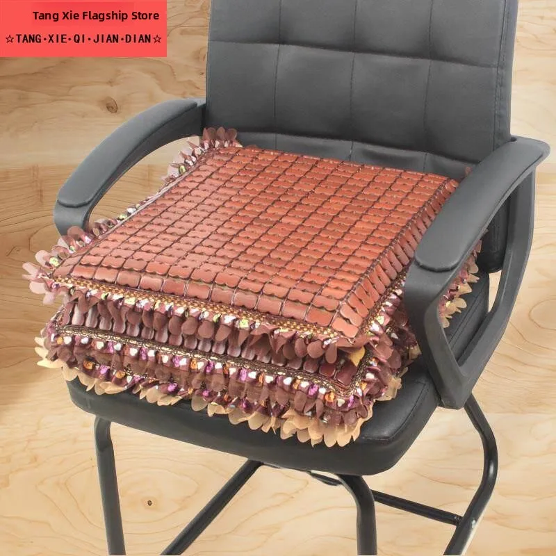 thickened-office-chair-mat-summer-cool-pad-breathable-anti-slip-gaming-chair-pad-bamboo-material-for-computer-and-poker