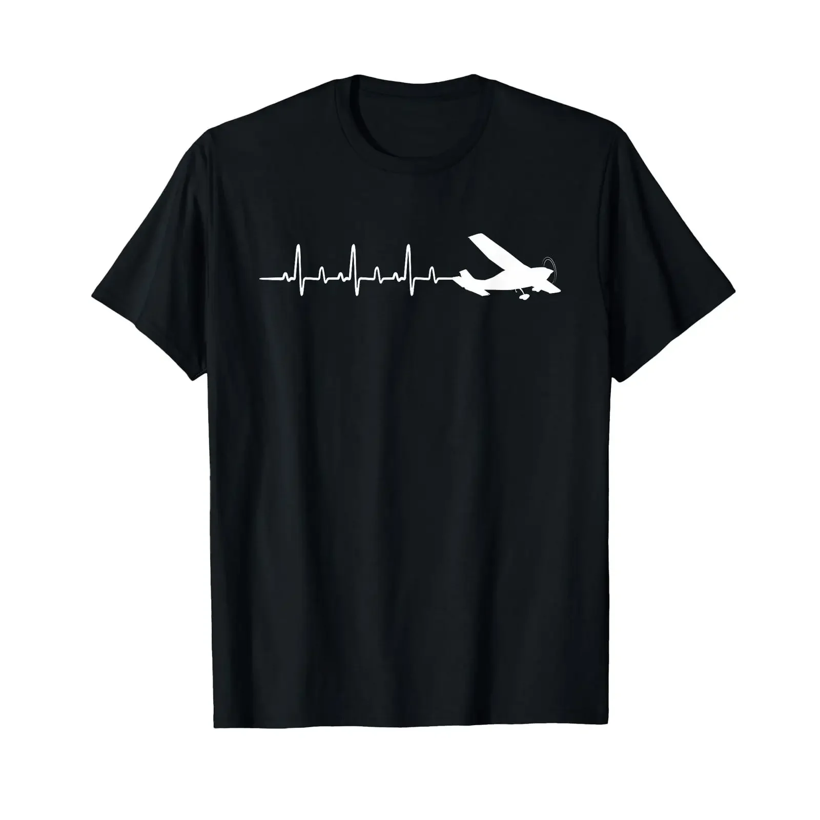 Pilot Plane Heartbeat Aeroplane Hobby T Shirt vintage Washed Soft Unisex Breathable graphic streetwear Stretched