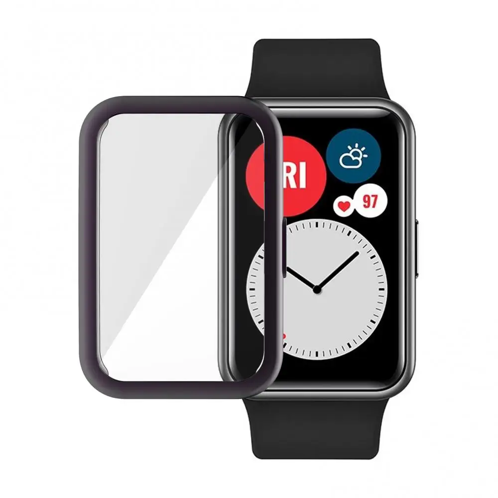 Estojo protetor anti-risco, pulseira inteligente Full Edge para Watch Fit