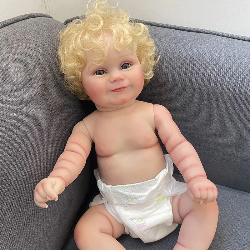 48cm Silicone Body Reborn Baby Dolls Maddie Lifelike 3D Skin Venis Multiple Layers Painting Without Clothes