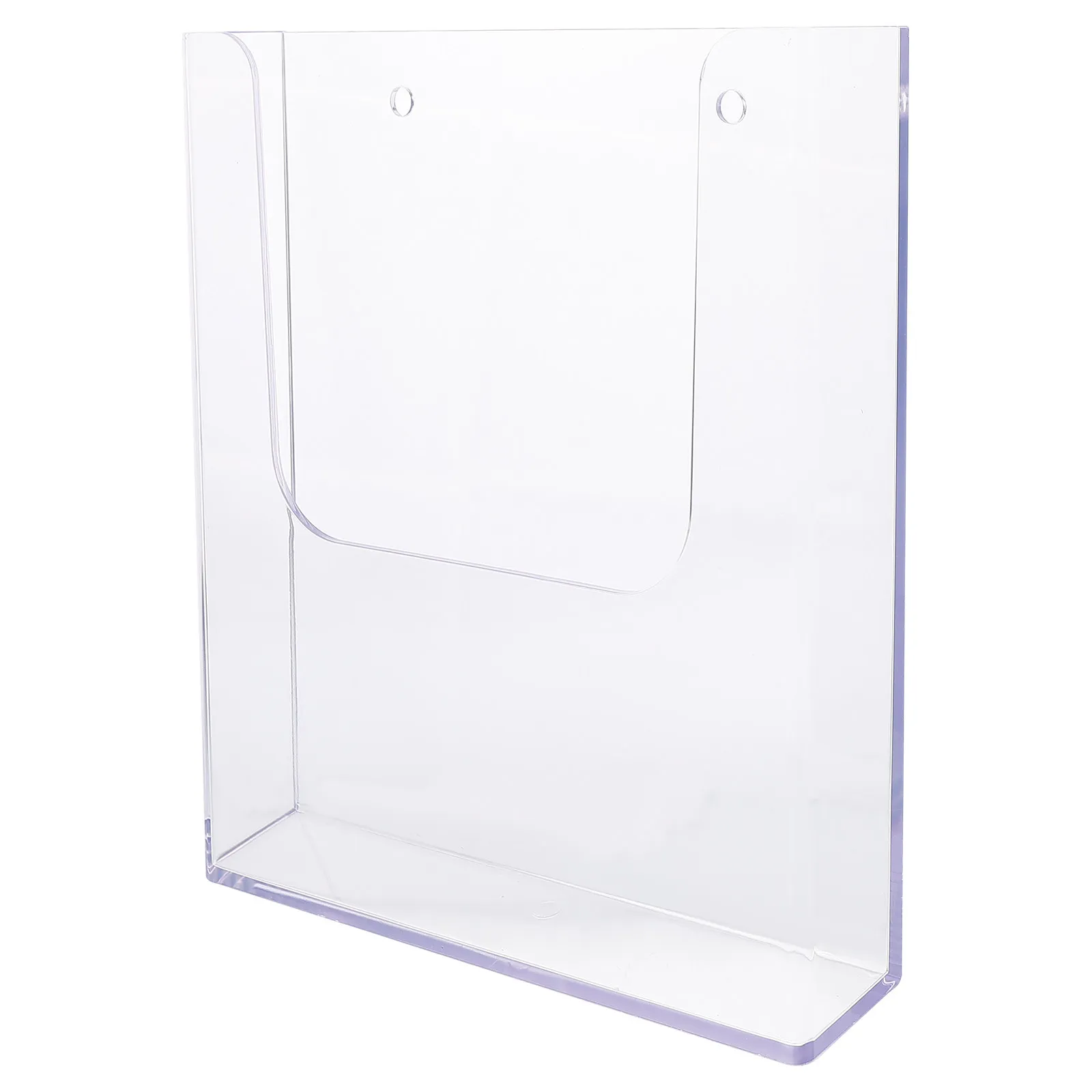 Transparent A4 Acrylic Wall File Organizer Display Rack for Signs Flyers Brochures Pamphlets Magazine Holder Storage Shelf