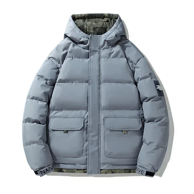 ThUNICEF-Parka à Capuche Chaude pour Homme et Couple, Veste en Coton, Doudoune, Sports Décontractés, Optique, Vêtements d'Extérieur, Hiver