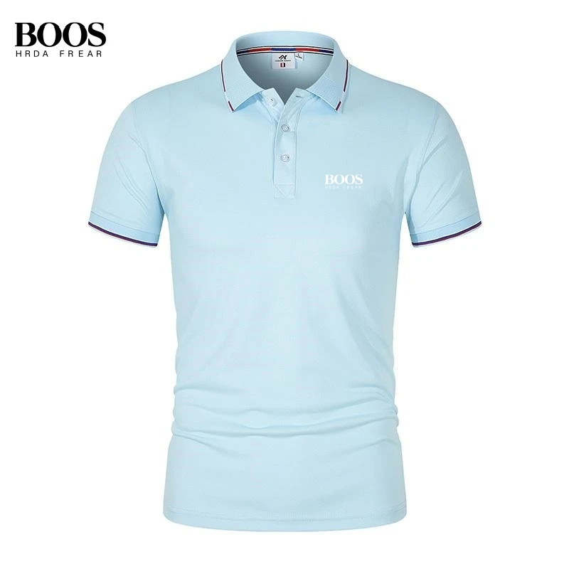 

Summer men's high-quality short sleeved polo shirt new fashionable, casual, comfortable, breathable and cool top