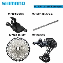 SHIMANO SLX M7100 12 Speed 10-51T 11-46T Groupset M7100 Shifter M7120 Rear Derailleur Cassette For MTB Mountain Bike Bicycle