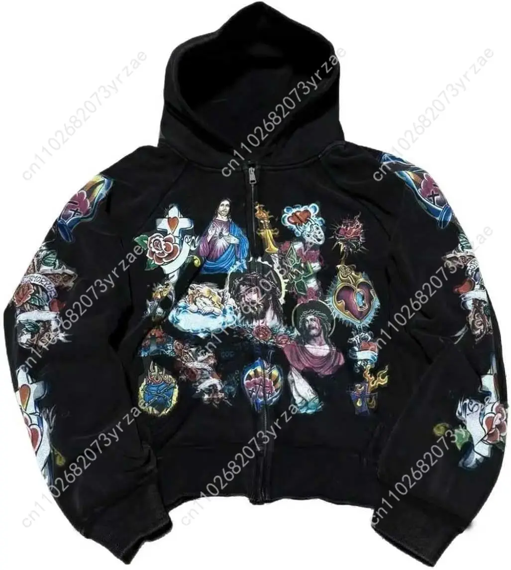 

Retro Wash Mens Oversize Hoodie Zipper Vintage Super Soft Sweatshirt Fashion Comfortable Breathable Sweatshirt Hoodie Jacket