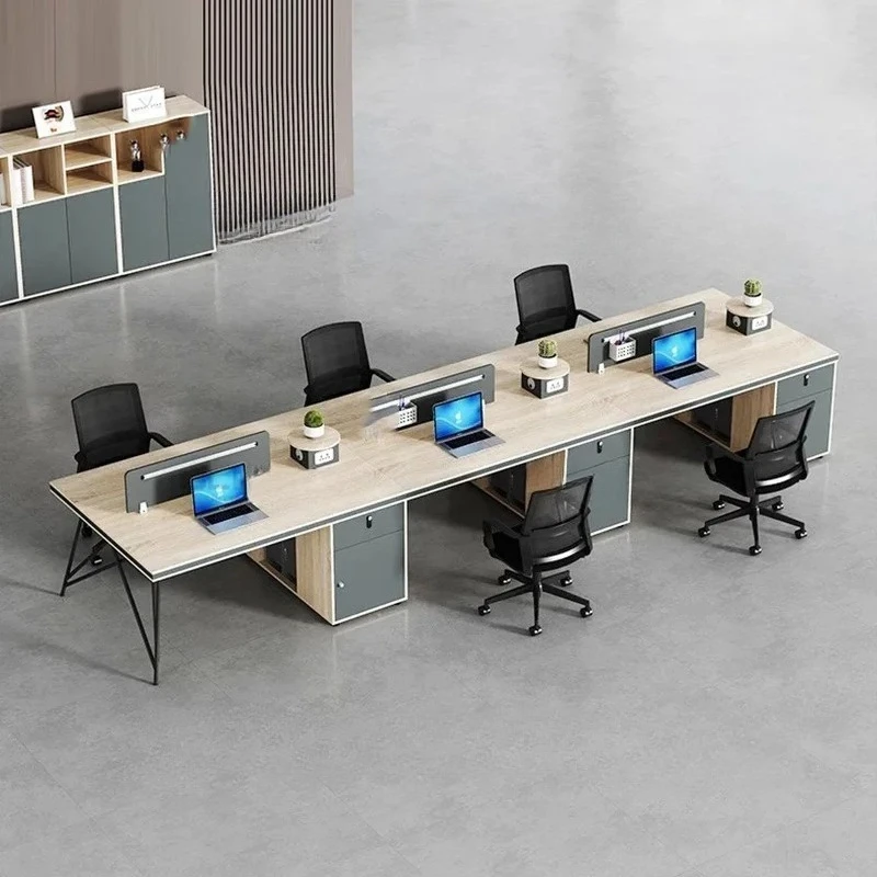 

Длинный деревянный офисный стол, кабинет, современный компьютер, стоячий офисный стол для руководителя, дизайн для спальни, Ufficio, мебель для дома