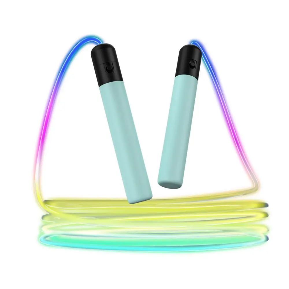 Jumping Fitness Exercise Glowing Skipping Rope Shinning Fiber Optics Jumping Rope LED Optical Fiber Light Glow Skip Rope