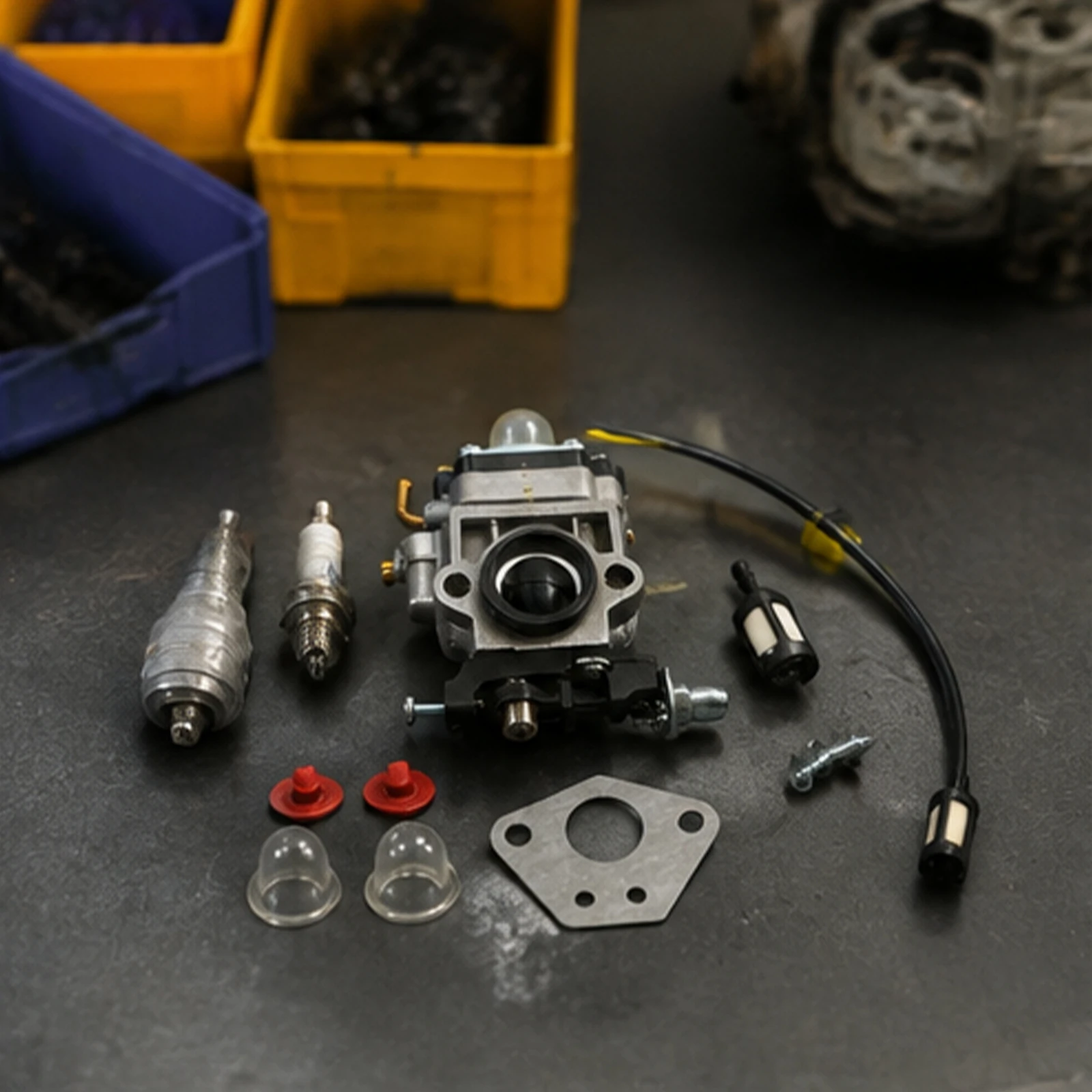 Long Lasting Carburetor Kit for Kawasaki KBL23A Brush Cutter, Reliable Performance, Easy to Follow Installation