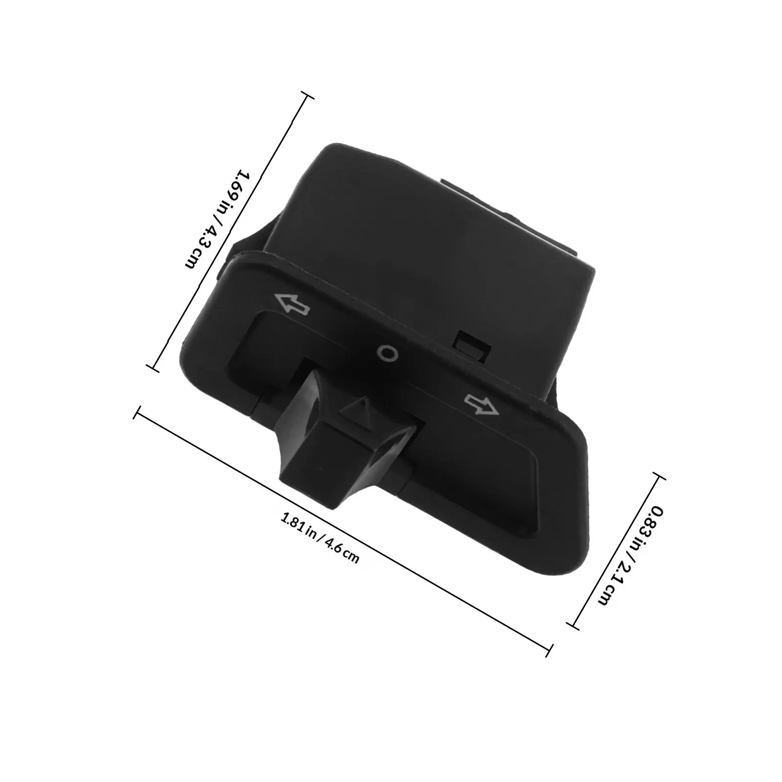 Motorcycle Turn Signal Switch Ergonomic Handlebar Control for Electric Scooter Motorcycle Toggle Switch Replacement