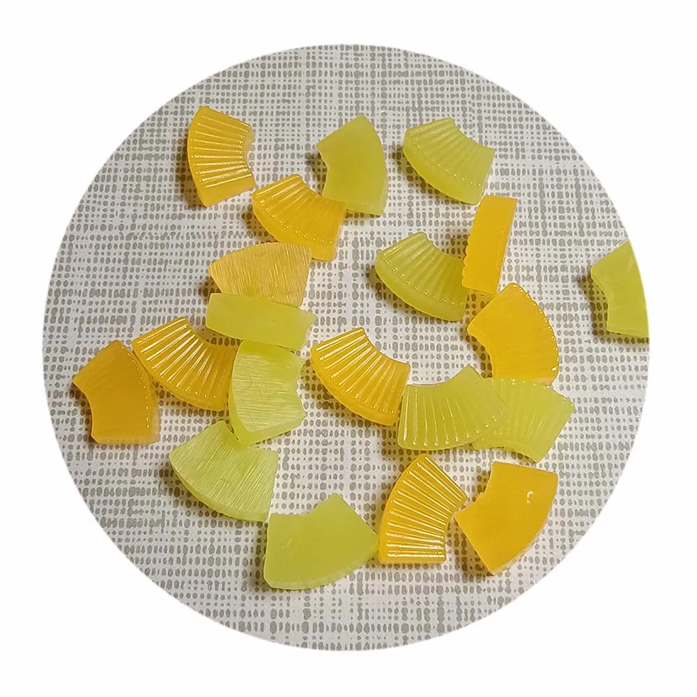 12mm Mini Faux Fruit Slices Gummy Pineapple Candy Minaiture Resin Charms for Slime Accessories DIY Crafts