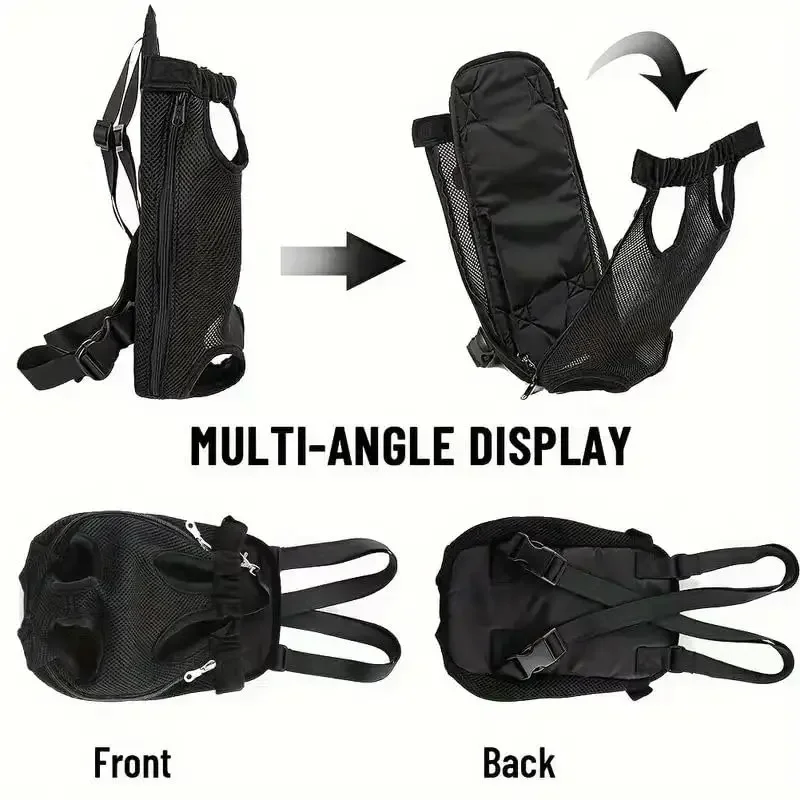 CANBOUN Pet Cat Dog Double Shoulder Breathable Portable Travel Pet Dog Carrier Backpack Mesh Carrier Front Bag Small Dog Cats Ou