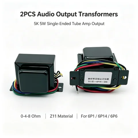 2PCS 5K 5W Single-ended 6P1 6P14 6p6 Tube amp Output Audio Transformers Import Z11 Output 0-4-8 Ohm Hot Products