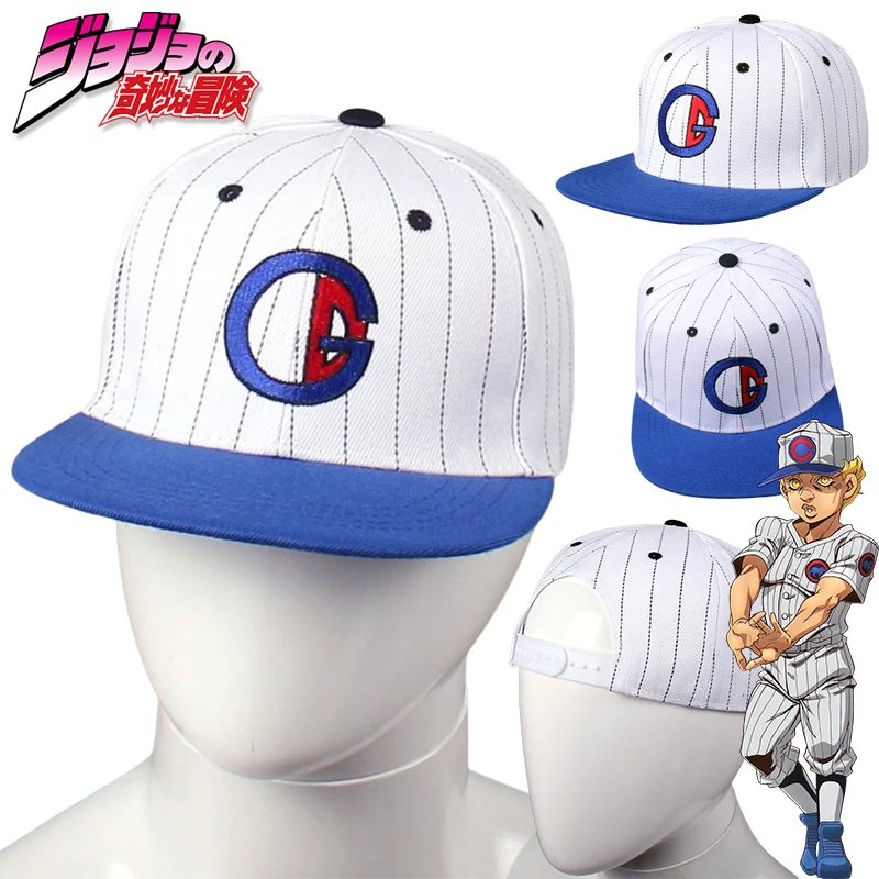 

Бейсбольная кепка для косплея JoJo's Bizarre Adventure для мужчин и женщин Emporio Alnino, реквизит для ролевых игр, периферийные устройства в стиле аниме, парусиновая шляпа от солнца