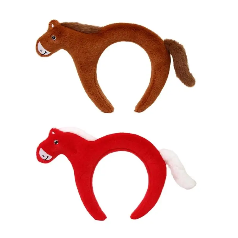 

39BB Contemporary Horse Shaped Headbands Soft Hairband Hair Decors Fashion Hair Accessories for Family Use Easy To Clean