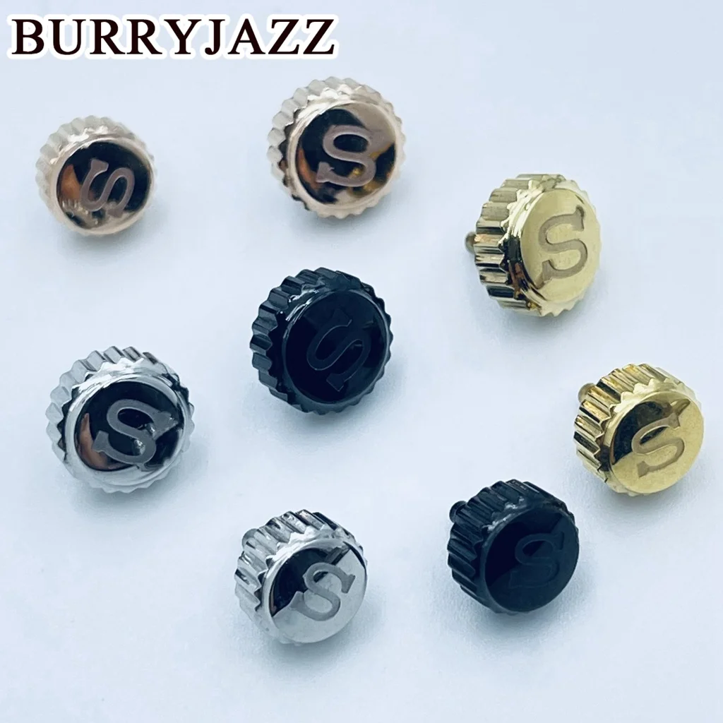 Screw Down Watch Crown S Set Stainless Steel Fit NH34 NH35 NH36 Date Just Watch Mod Replacement Parts