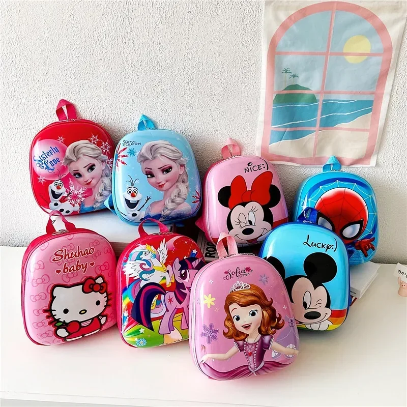 Princess Aisha Sophia Elsa Backpack Kindergarten Girls Cartoon Animation Hard Shell Small Schoolbag Small Class Backpack