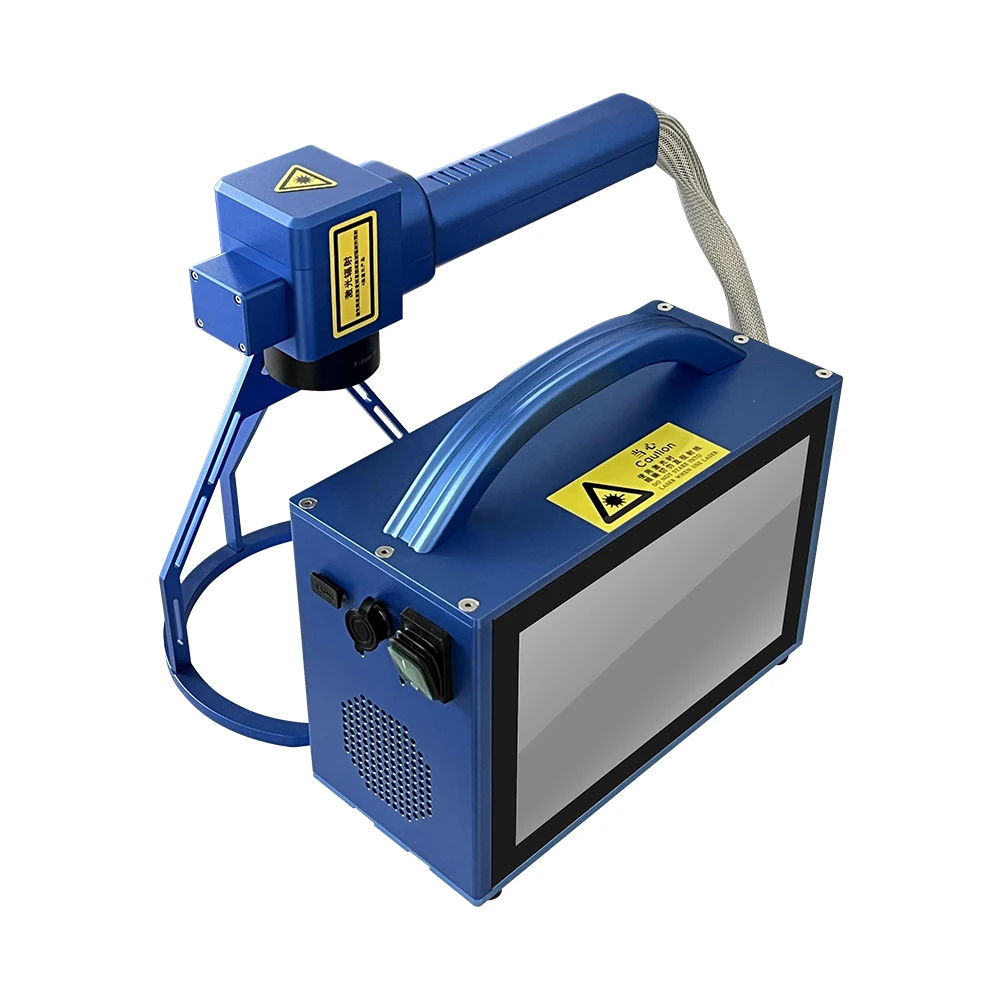 Portable Fiber Laser Marking Machine Handheld Stainless Steel Marker For Color Marking