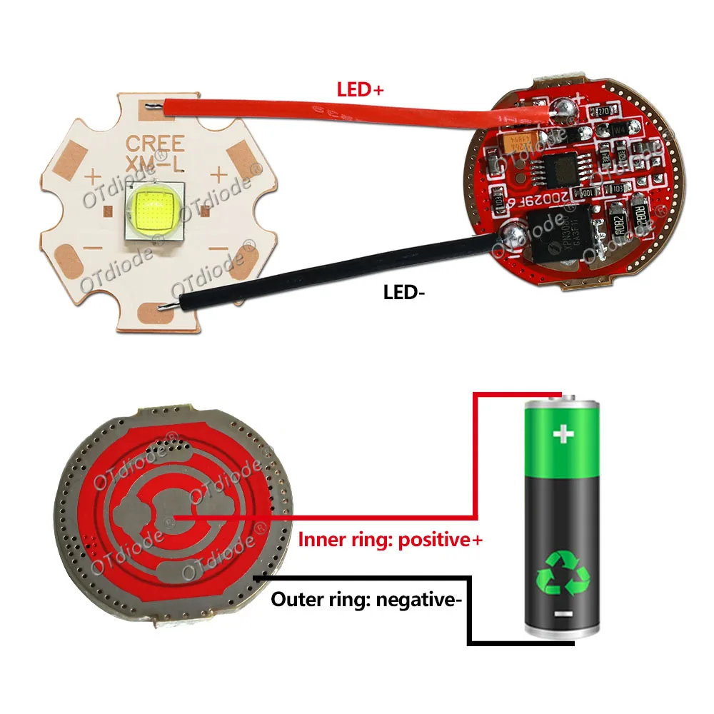 XHP50 XHP70 XHP90 3V LED Driver 3.7V 20mm 1Mode 5Mode XML2 T6 Circuit Board For XHP50.2 XHP70.2 9090 Flashlight Torch Lantern