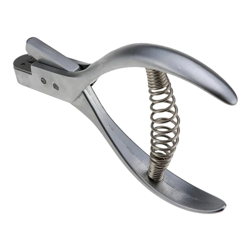 Punch Pliers Pliers Punch Silver 0.59*0.12 Hole Size 4.92 Oblong Restaurant POS Card ID Card Photo Punched Cards