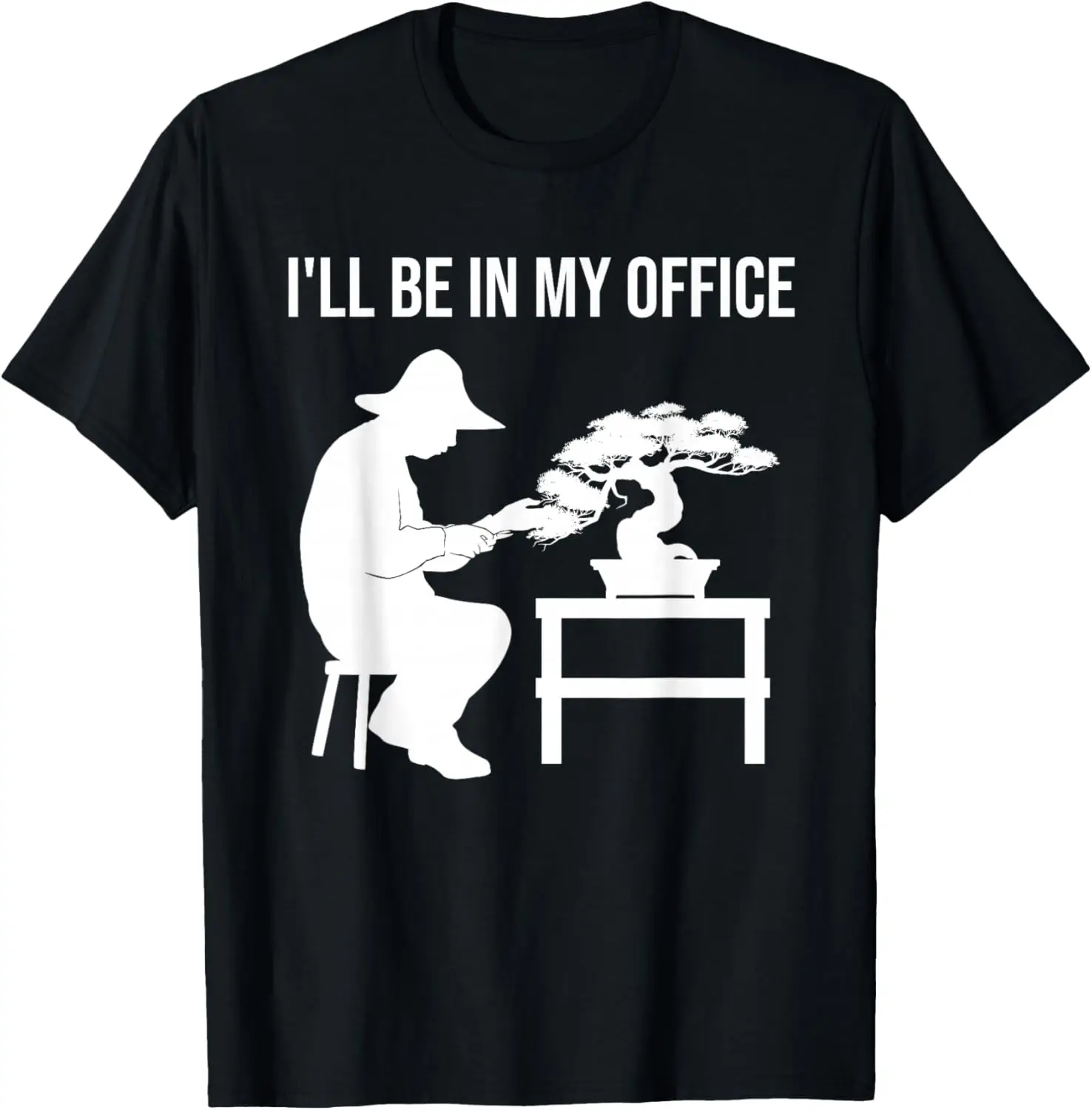 Funny Bonsai Tree Design For Men Women Japanese Gardening T-Shirt 100% Cotton Trendy Y2K Short-Sleeve Tee-Soft, Quick-Drying,
