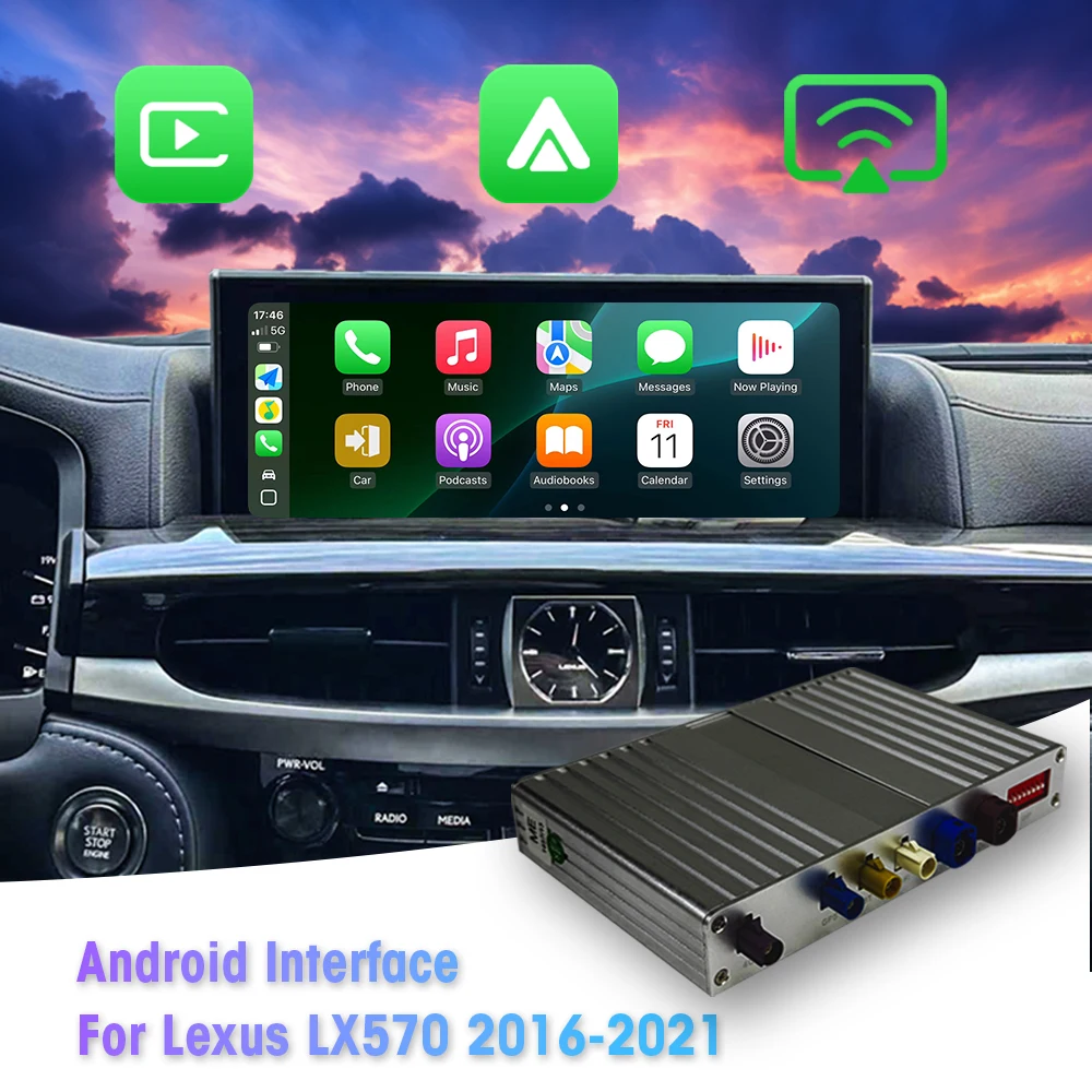 Binarytek  Wireless Android Interface for  LX570 2016-2021 Android Carplay Module with Original Screen