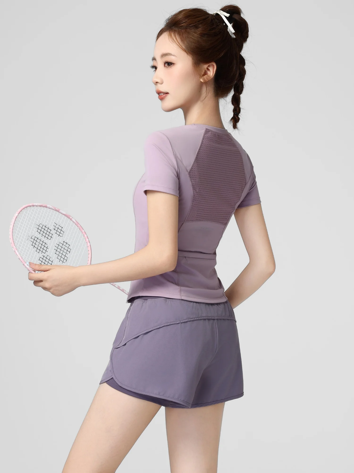Profional Badminton orm Women's Qui Dry Sportswear Thin Fitn Clothes Set Breathable orts with Ba ket