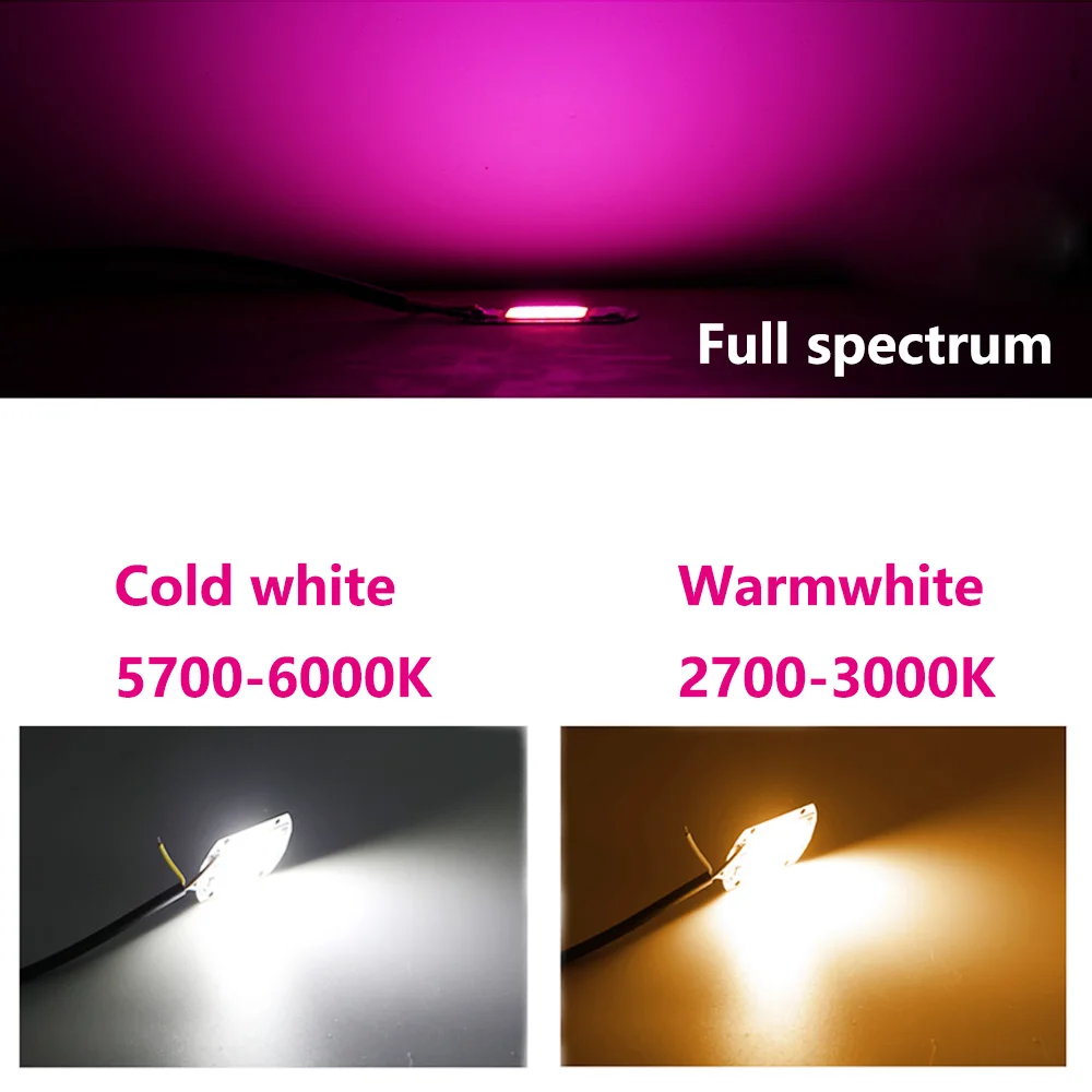 6Pcs LED Lamp Chip Diode Grow Plant Light AC220V 10W 20W 30W 50W LED Beads Lamp Box Full Spectrum No Need Driver For Spolighting