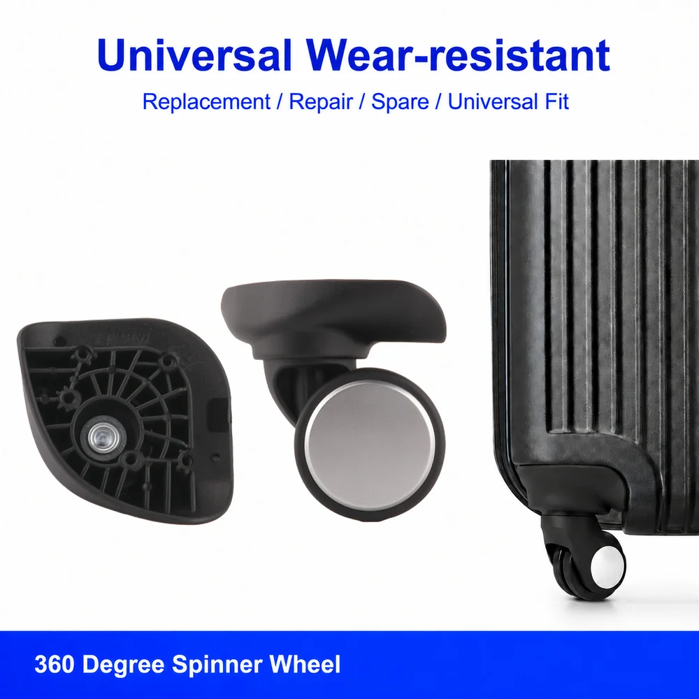 For Samsonite 72 Luggage Universal Wheel Parts Replacement JD-1434 Universal 360° Silent Luggage Wheel - Durable Alternative
