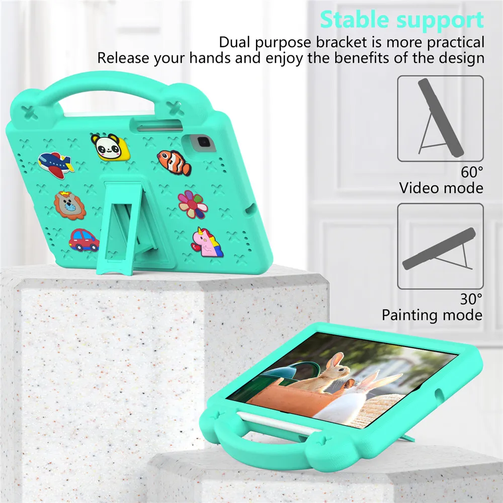 For Samsung Galaxy Tab S6 10.5 Inch SM-T860 Case EVA Shockproof Tablet Stand Cover  For Samsung Tab S5E 10.5 2019 T720 Case Capa