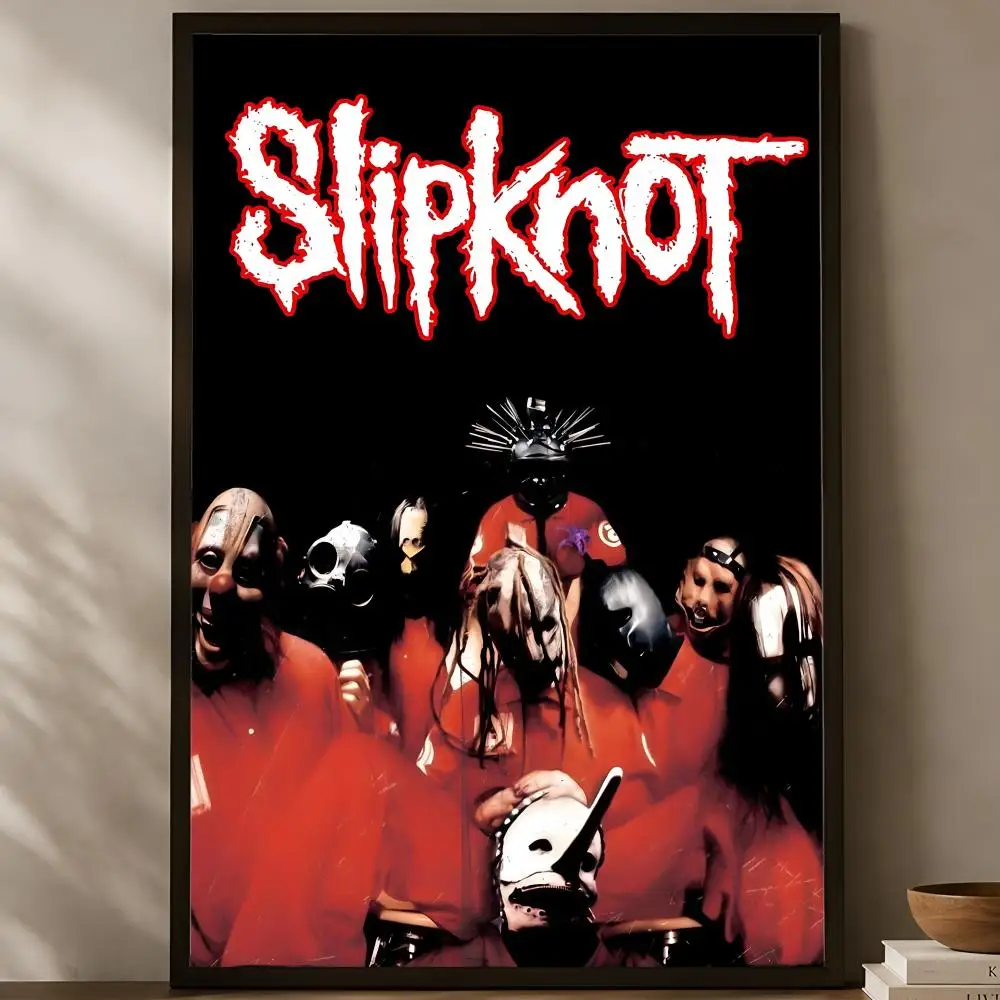 Band S-Slipknot Poster, selbstklebendes HD-PVC-Wandkunstposter, wasserfeste Dekoration für Schlafzimmer, Wohnzimmer und Zuhause – Detail 10