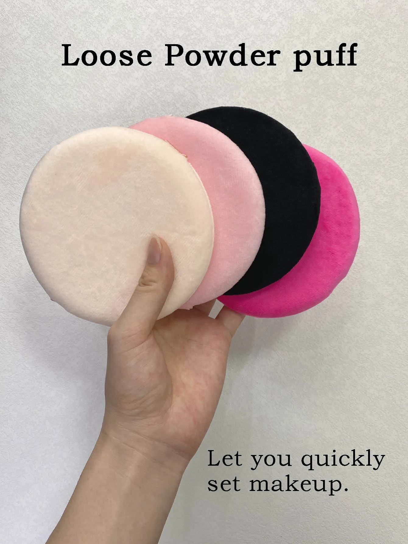 4pcs Add a large makeup sponge powder puff for soft face