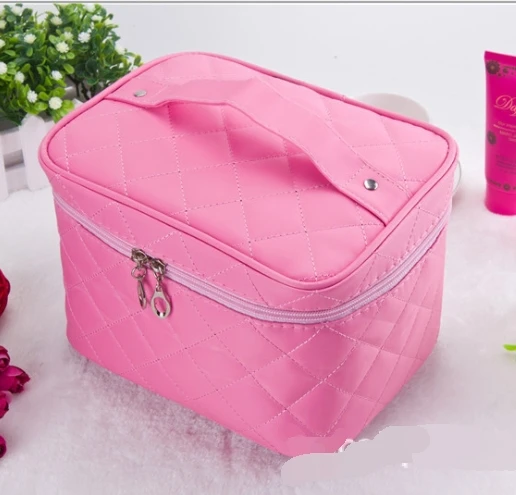 Cosmetic Box New  Quilted Professional Cosmetic Bag Women\'s Large Capacity Storage Handbag Travel Toiletry Makeup Bag sac