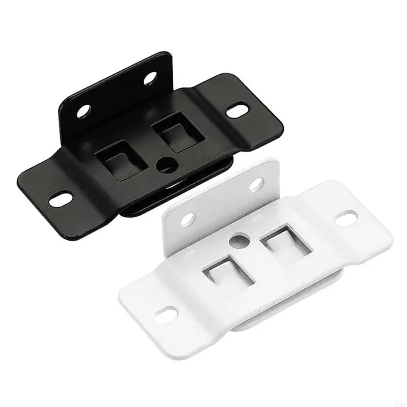  Pack of 10 L Shaped 90 Degree Iron Brackets Rusts Resistant Coating Angles Iron Connectors for Strong Furniture Shelves