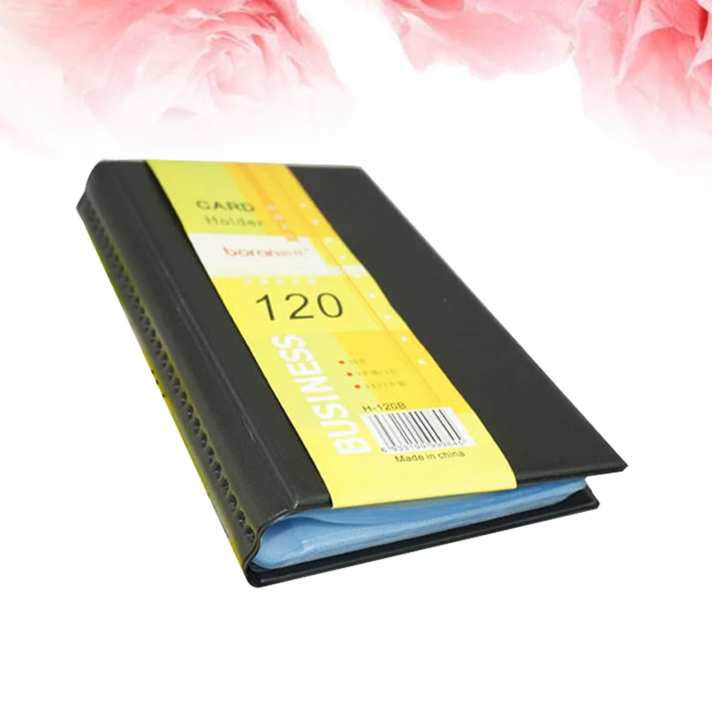 120 Business Card Album Thin PVC Holder Scratch Proof Waterproof Store Credit Gift Cards Professional Style 120 Name