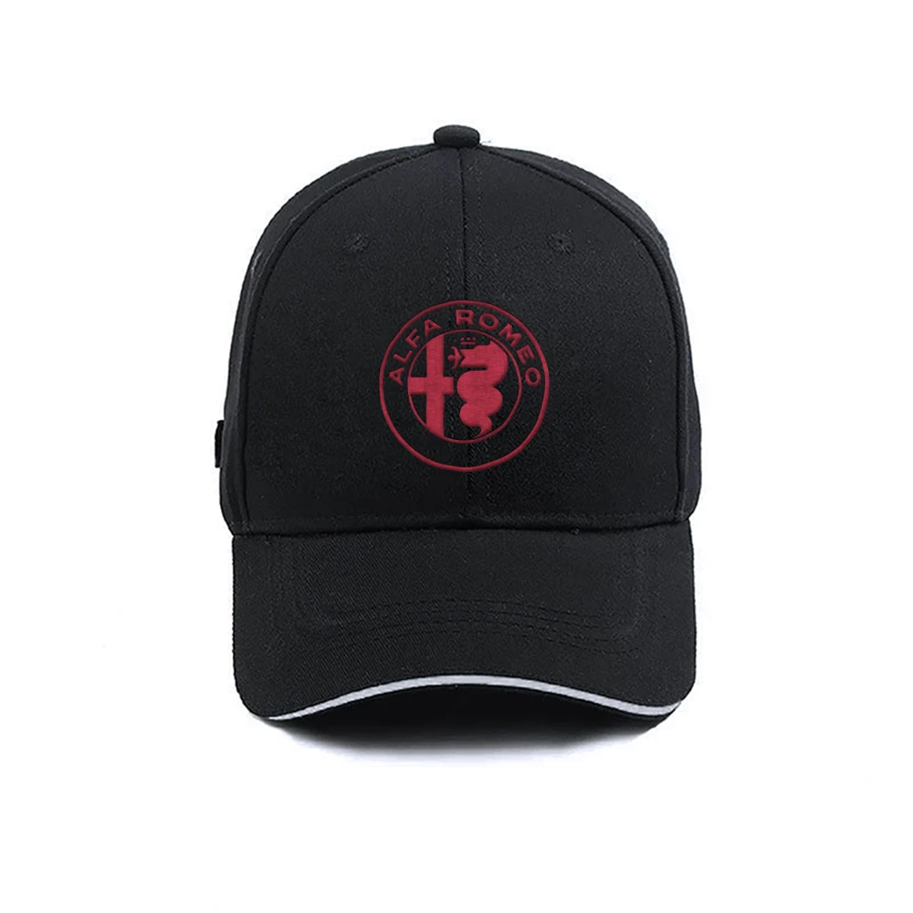 Car Logo Baseball Cap Women Men Casual Duck Tongue Caps Adjustable Sun Hat For Alfa Romeo 147 159 Stelvio MiTo Giulietta Valve