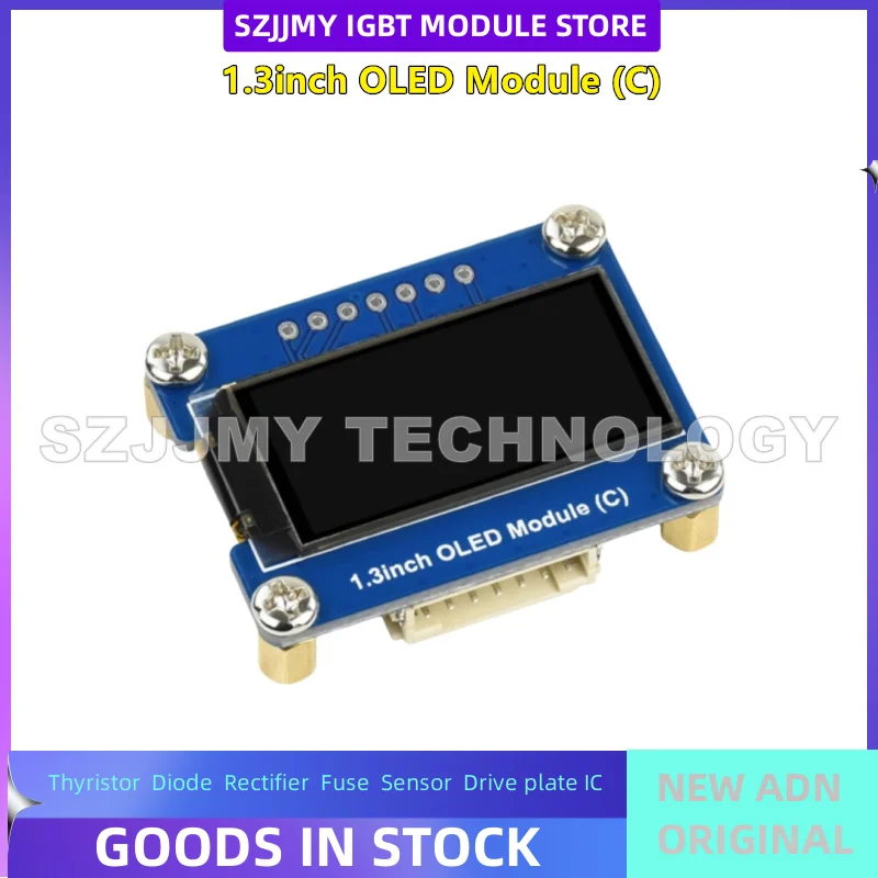 Display della scheda di espansione OLED da 1,3 pollici Raspberry Pi Chip driver SH1107 Interfaccia SPI/I2C NUOVO ORIGINALE IN MAGAZZINO