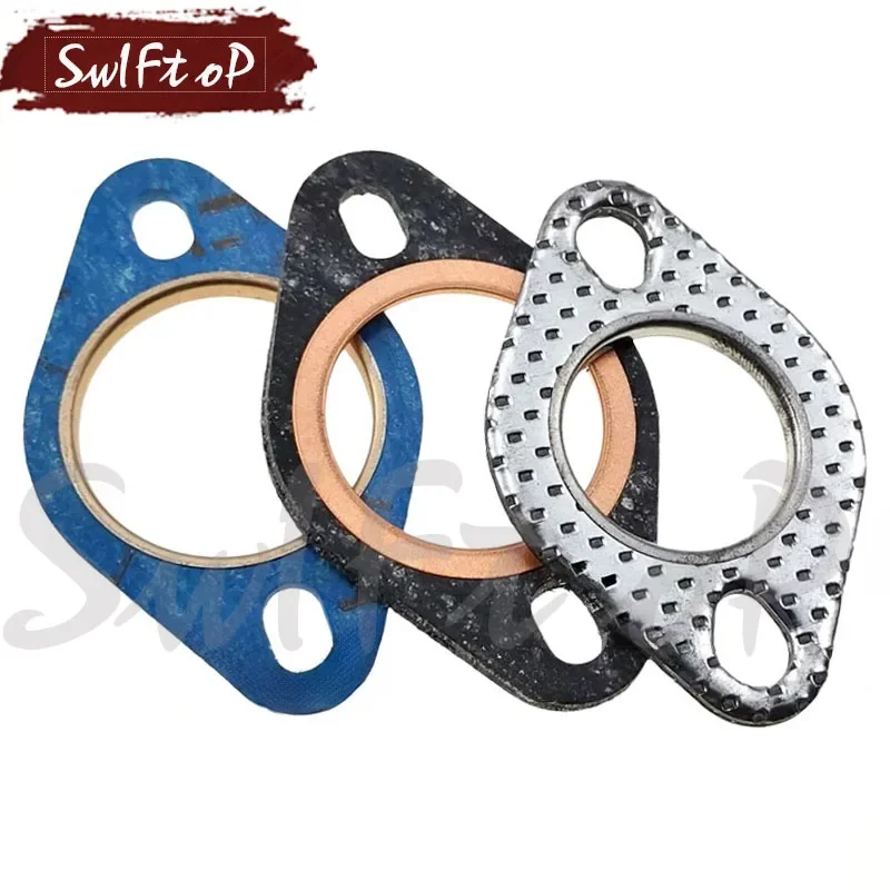 For Honda DIO yamaha JOG GY6 28m 32m 33m High quality Scooter Universal Exhaust Pipe Muffler Header Gasket Seal Flat pad