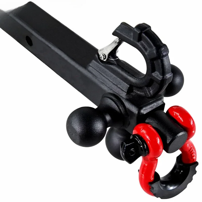 

Three-ball hook trailer arm 360-degree rotatable shackle 2-inch tow hitch device