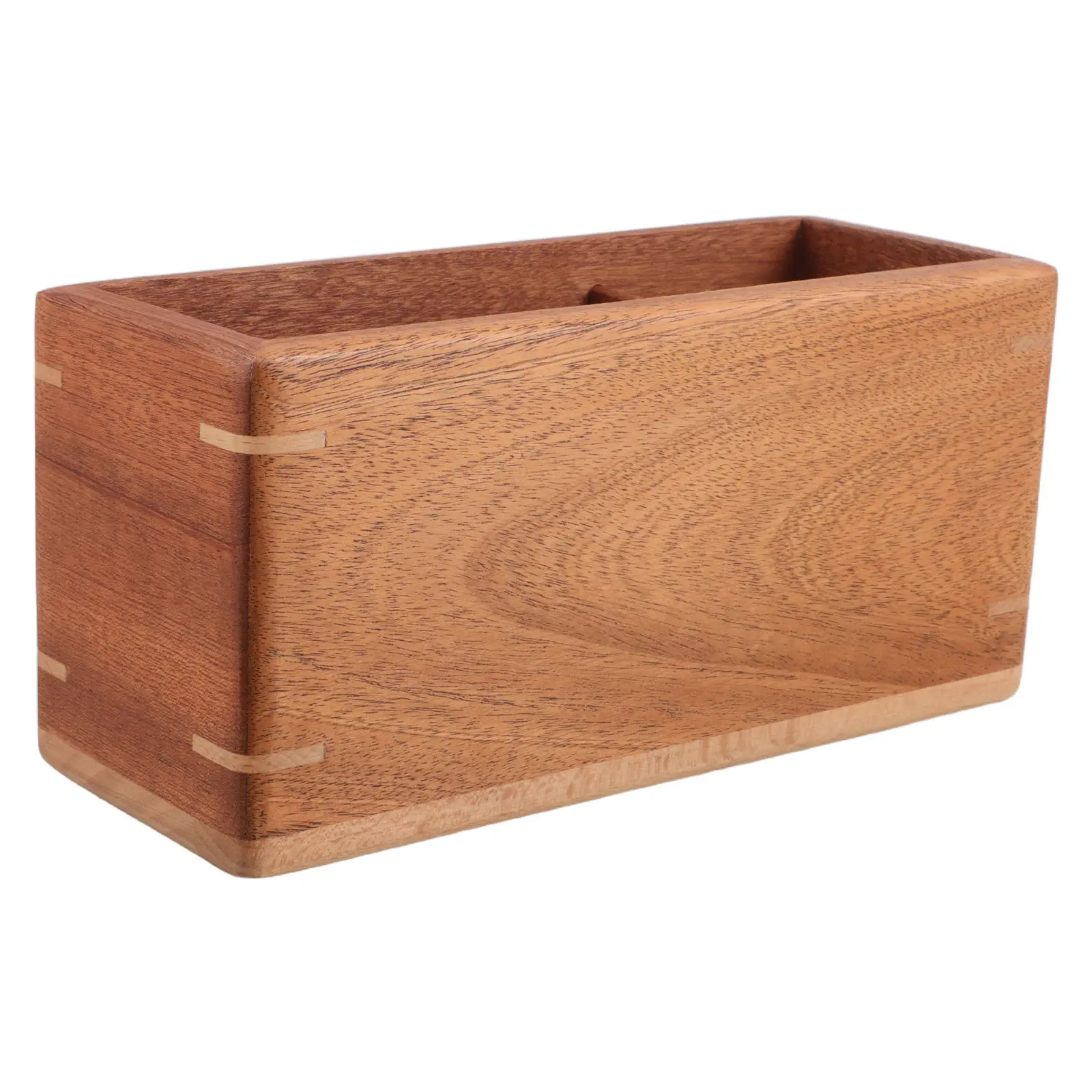 Wooden Wooden Desk Storage Box Organizer Natural Small Size Compact Jewelry Pens Stationery Craft Supplies Clutter