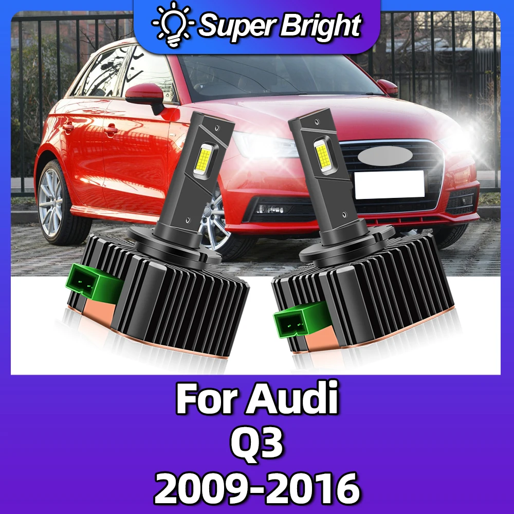 

D3S LED Headlight Bulbs 28000Lm 90W Auto Lights Super Bright 6000K Car Lamps For Audi Q3 2009 2010 2011 2012 2013 2014 2015 2016