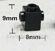 47905  100pcs*Brick 1X1 W. 2 Knobs* DIY enlighten block bricks,Compatible With Assembles Particles