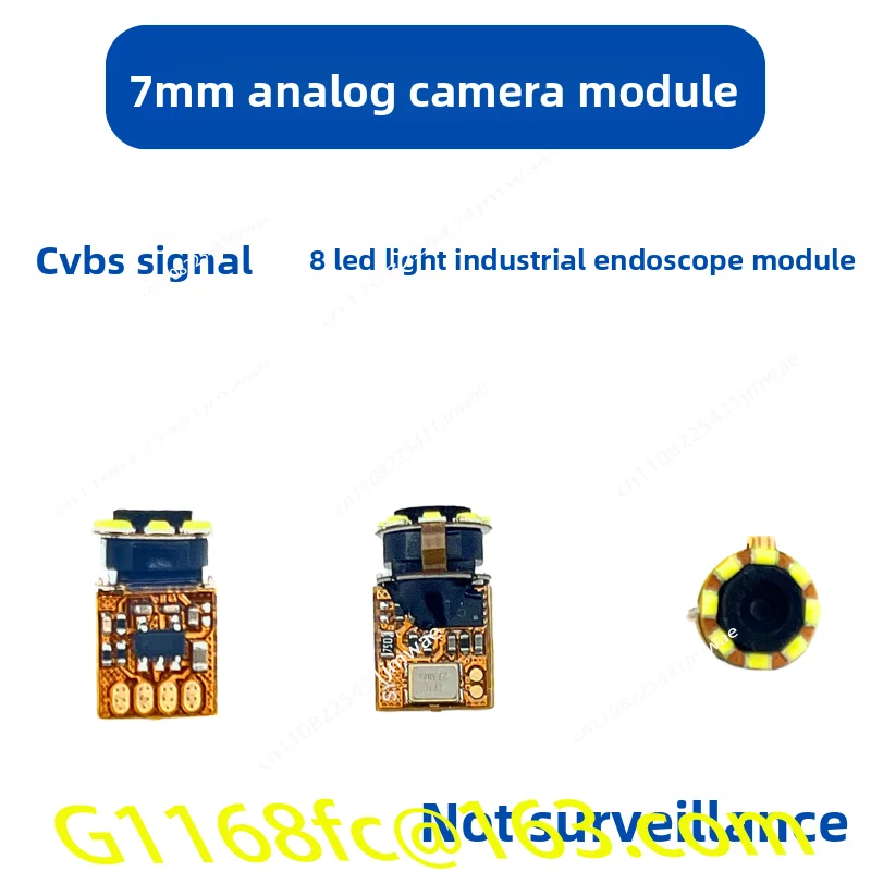 Ultra fine high definition 7mm analog camera module CVBS air conditioning inspection