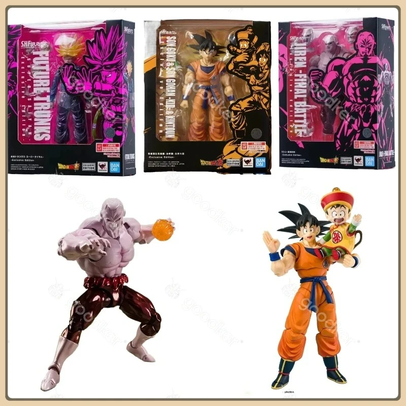 

Bandai Original Dragon Ball SHF Goku Trunks Эксклюзивная серия Аниме Фигурка Модель Коллекция Игрушек Подарок на складе