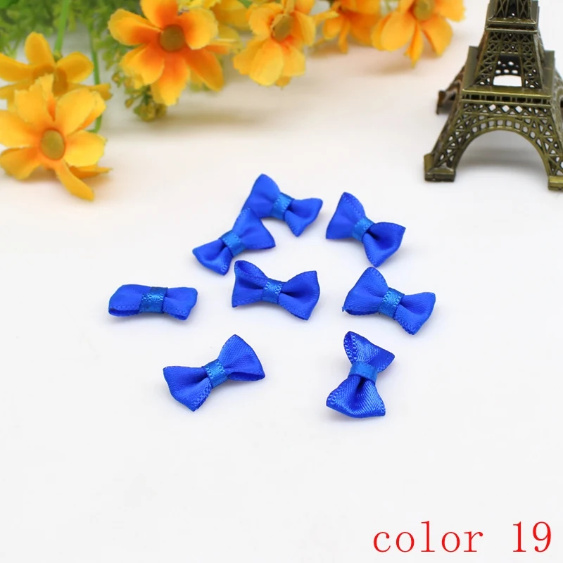 50/100 Stück 10mm-20mm Kleine Satinband-Schleifen Blumenband-Schleifen Bastelbedarf Kinderkleidung Hochzeit Party Nähen DIY Dekorationen – Detail 23